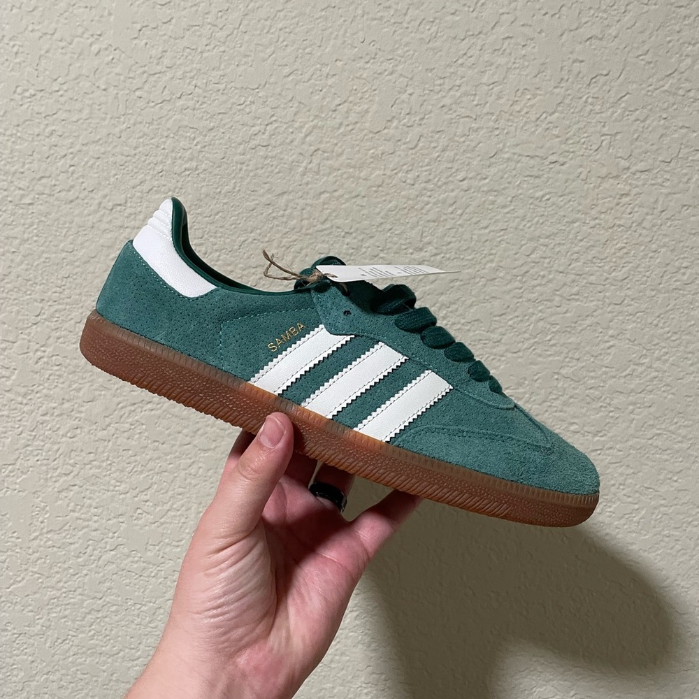 Adidas Samba Green Suede Men's Shoes